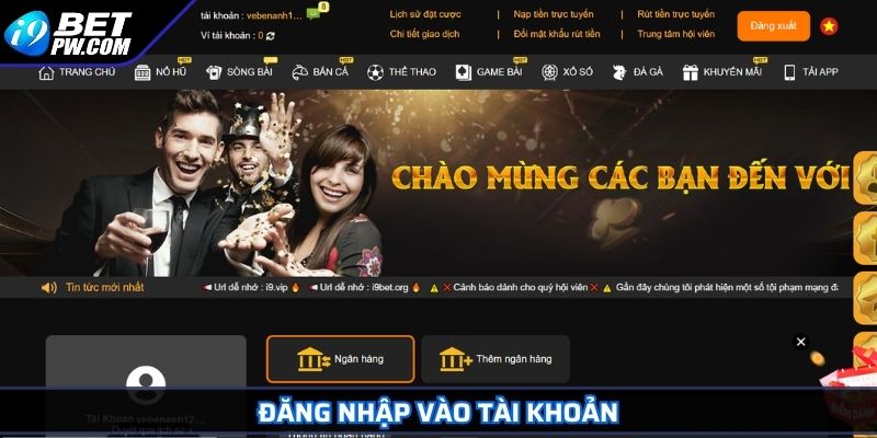 Đăng nhập vào tài khoản